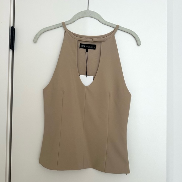 Zara Stretch Top with Halterneck Buckle - Picture 4 of 8